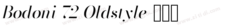 Bodoni 72 Oldstyle字体转换